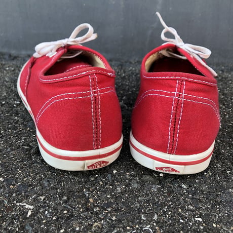 "VANS" RED CANVAS SNEAKERS 24.5~25.0cm [S-0769]