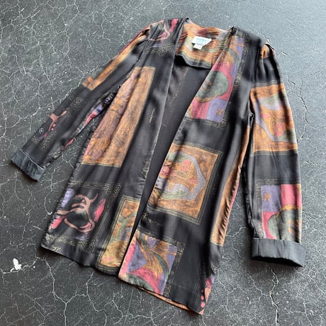 90’S PATTERN GOWN JACKET [S-2357]