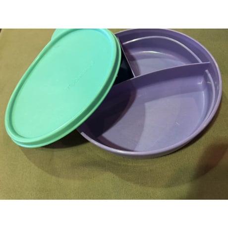 "TUPPERWARE" GREEN×PURPLE CANISTER[J-271]