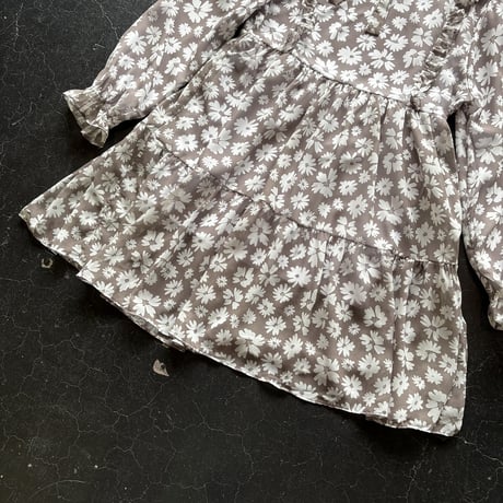 FLOWER SHEER DRESS [S-3035]