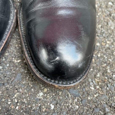 LEATHER PLAIN TOE DRESS SHOES 25.5cm [S-5144]