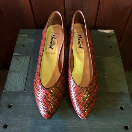 LEATHER DESIGN PUMPS 23.0cm[S-3179]
