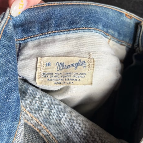 70'S Wrangler REPAIR DENIM PANTS [S-3598]
