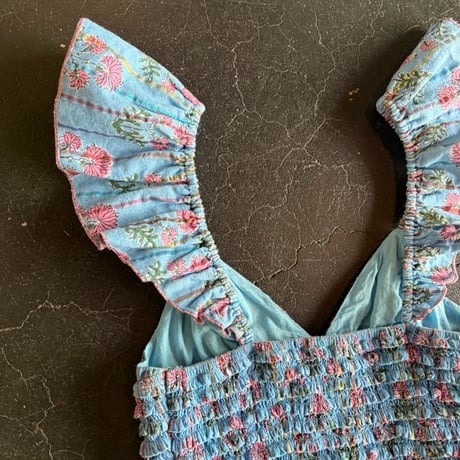 FLOWER SHIRRING BUSTIER [S-3960]