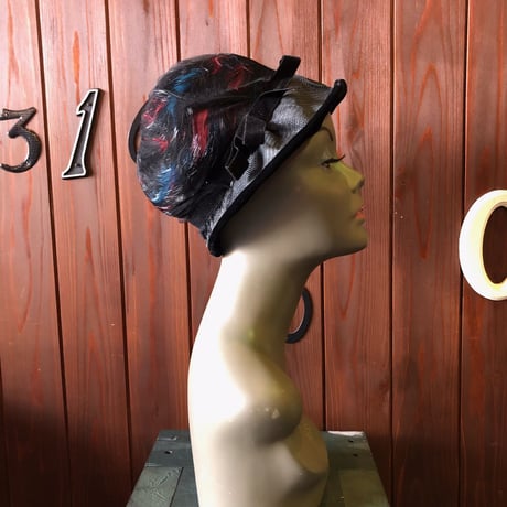 60'S FEATHER DESIGN HAT[S-3005]