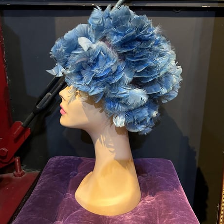 60’S FEATHER DRESS HAT [S-4359]