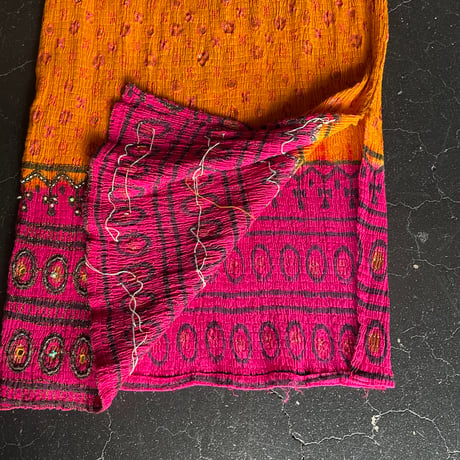INDIA FABRIC SHIRRING SKIRT [S-0251]