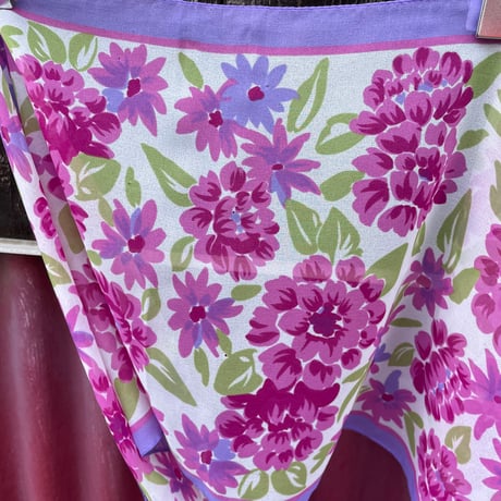 PURPLE FLOWER SCARF [S-1836]