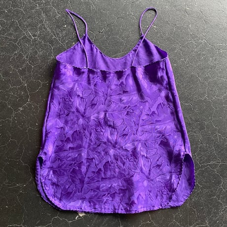 80’S FLOWER SATIN CAMISOLE [S-2382]