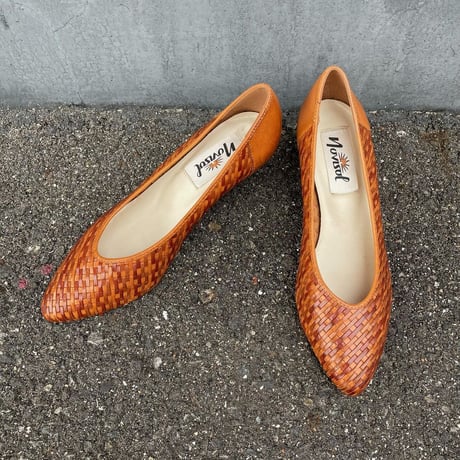 MESH LEATHER PUMPS 24.0㎝ [S-5037]
