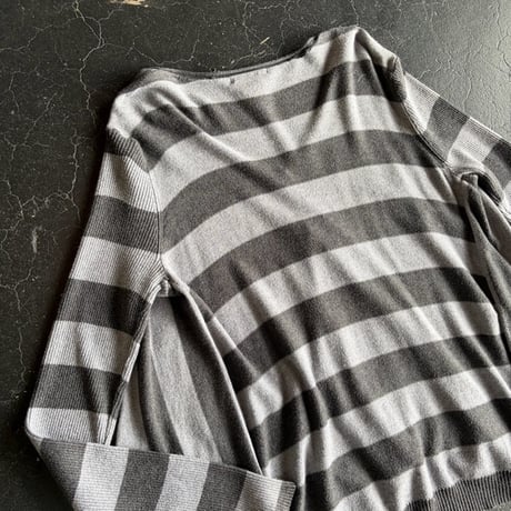 BORDER DESIGN COTTON KNIT [S-3539]