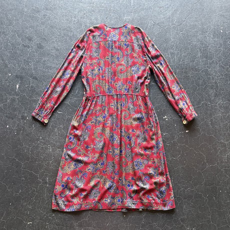 90’S  PATTERN DRESS [S-2938]