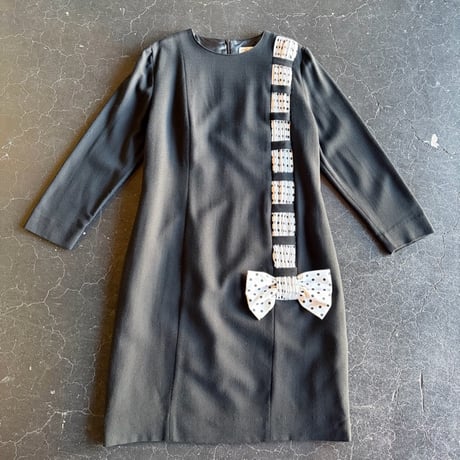 80’S RIBBON DRESS [S-1126]