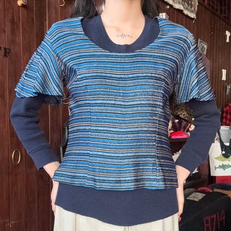 60'S METALLIC BORDER TOPS [S-0762]