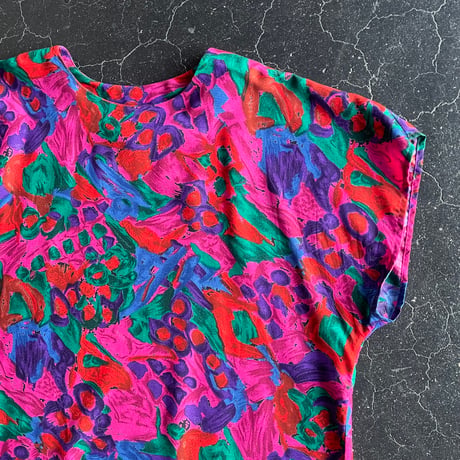 80’S PATTERN PULLOVER BLOUSE [S-3504]