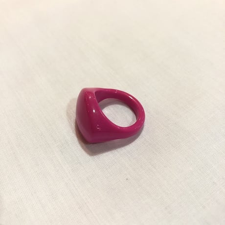 80’S MAGENTA HEART RING [S-2152]