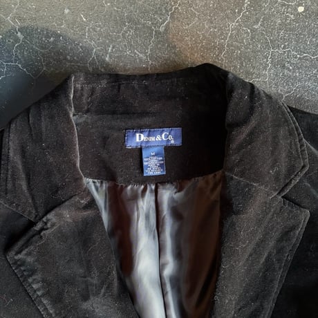 VELOUR TAILORED JACKET [S-2177]
