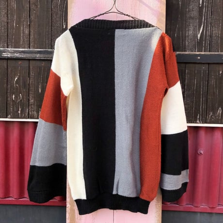 60-70’S WIDESLEEVE BOAT NECK KNIT [S-1754]