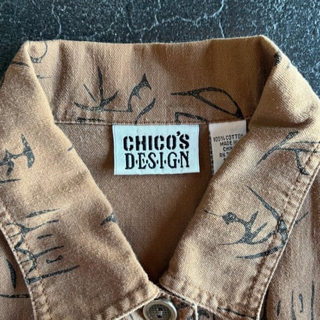 ”CHICO'S” KANJI？ COTTON JACKET [S-0455]