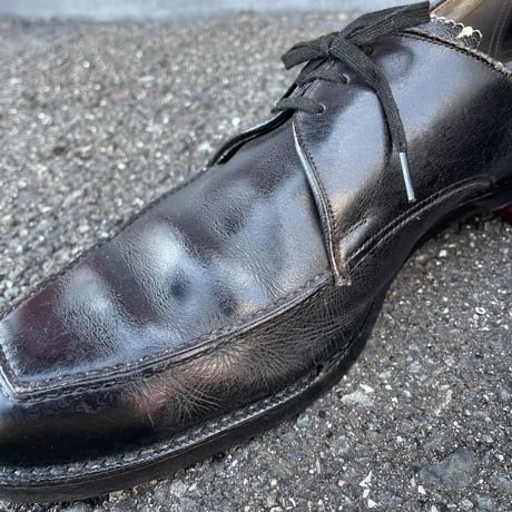 SQUARE TOE LEATHER SHOES 27.5cm [S-4318]