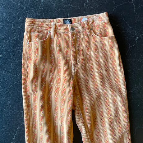 FLOWER CORDUROY PANTS [S-1111]