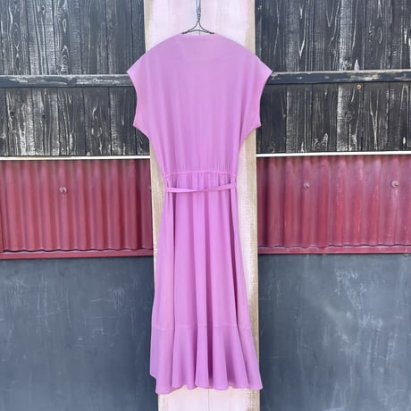 70’S FRILL DESIGN DRESS [S-2016]