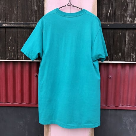 USA製 TURQUOISE GREEN POCKET TEE [S-1637]