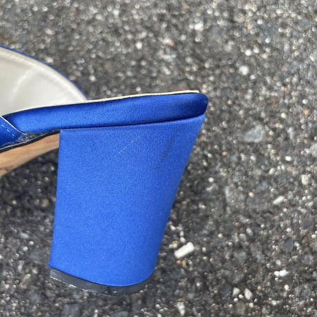BLUE HEEL SANDAL 23.0cm [S-6402]