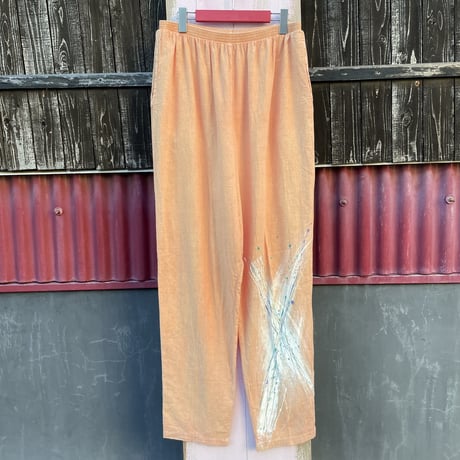 80-90’S PAINT COTTON EASY PANTS [S-3771]