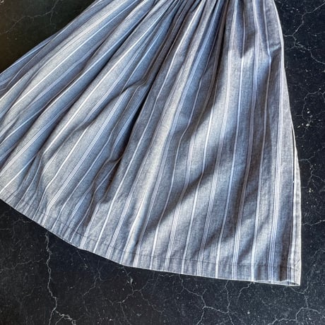 80‘S STRIPE COTTON SKIRT [S-2639]