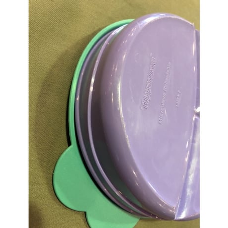 "TUPPERWARE" GREEN×PURPLE CANISTER[J-271]