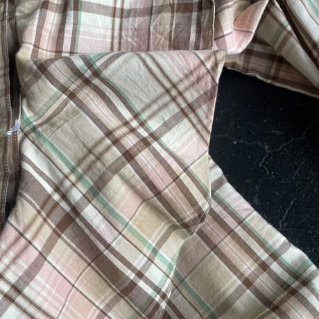”RALPH LAUREN” CHECK FRILL SHIRT [S-4347]