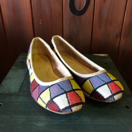 FABRIC FLAT SHOES 26.0cm [S-3161]
