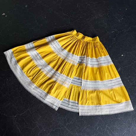 50-60'S MEXICAN LACE SKIRT APRON [S-4400]