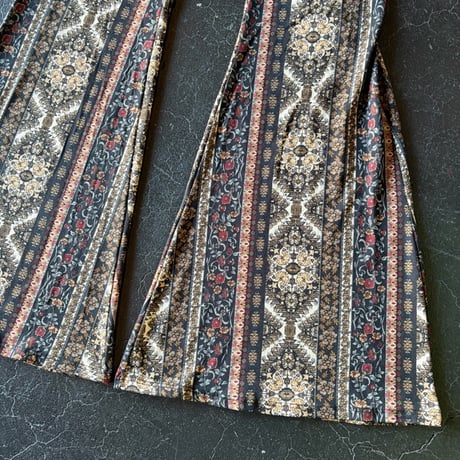 ETHNIC FLARE EASY PANTS [S-4185]