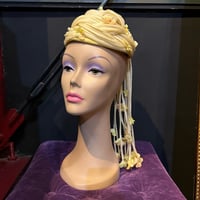 60’S FLOWER MOTIF DRESS HAT [S-3351]