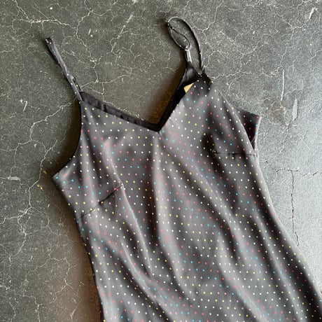 DOT SHEER CAMI DRESS [S-4409]