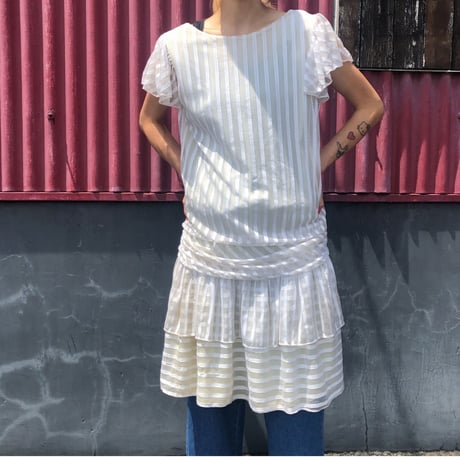 70~80'S STRIPE DESIGN DRESS [S-3380]