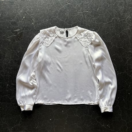 80’S SATIN BLOUSE [S-2761]