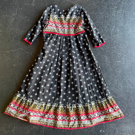 INDIA COTTON LONG DRESS [S-1192]
