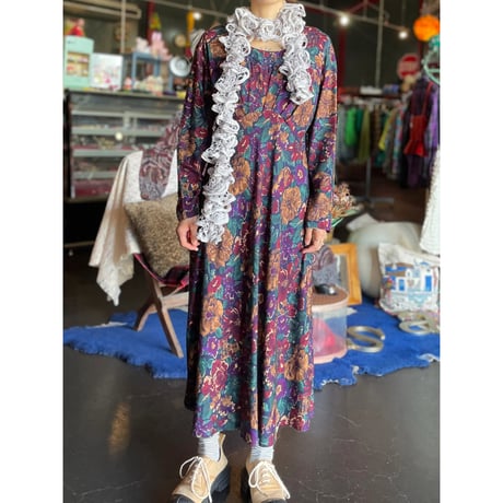 90’S FLOWER LONG DRESS [S-2518]