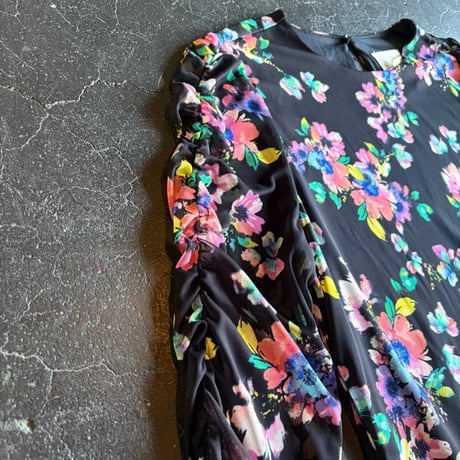 FLOWER MESH SHEER DRESS [S-2525]