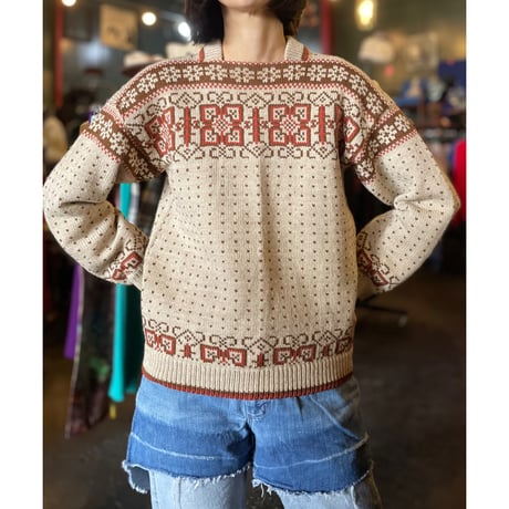 60-70’S NORDIC KNIT [S-0630]