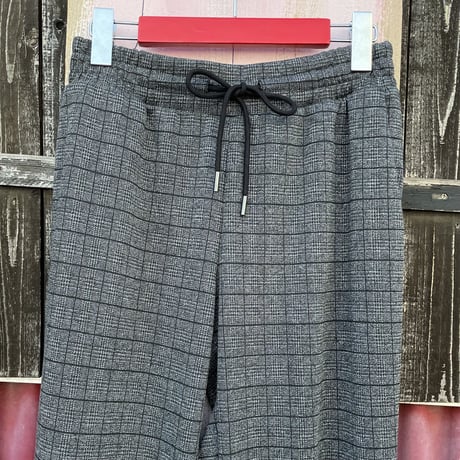 PLAID SWEAT EASY PANTS [S-5008]