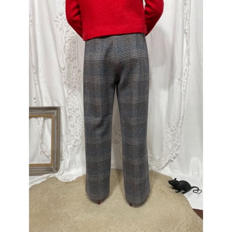 70’S CHECK WOOL PANTS [S-2819]