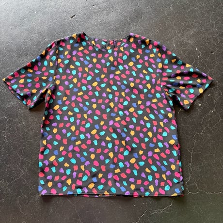 90’S TEXTILE PULLOVER BLOUSE [S-3561]