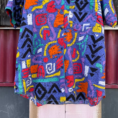 COTTON PATTERN S/S SHIRT [S-6720]