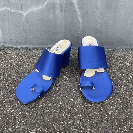 BLUE HEEL SANDAL 23.0cm [S-6402]