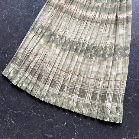 PATTERN PLEATS SKIRT [S-2668]