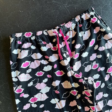 KISS MARK COTTON PANTS [S-4113]